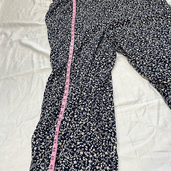 OLD NAVY jumpsuit size XXL sleeveless blue with flowers print NWT - Picture 8 of 16